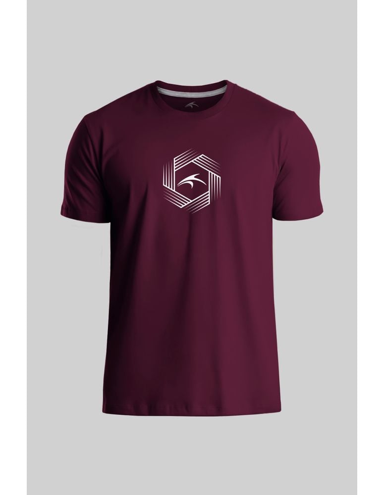 Camiseta Silk Slim Fit Fiber Bordo Figo
