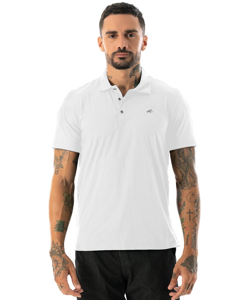 Camiseta Polo Basic One Branco