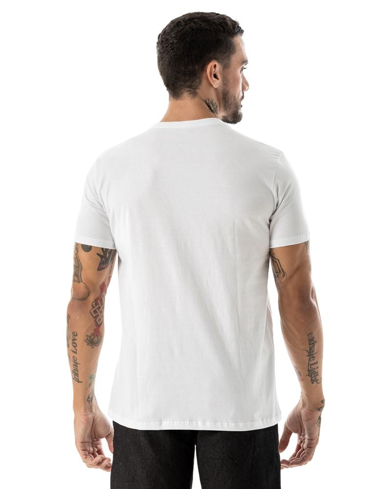 Camiseta Silk Slim Colorway Branco