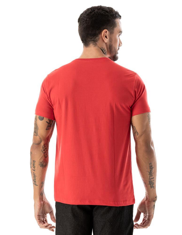 Camiseta Silk Slim Colorway Vermelho