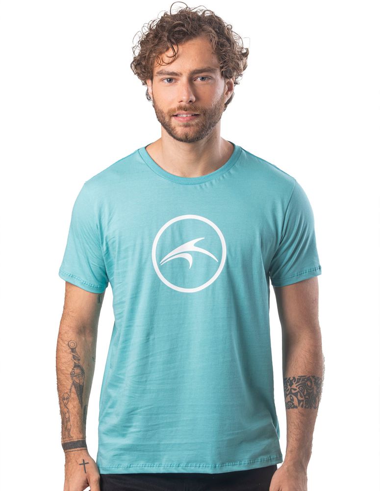 Camiseta Silk Slim Colorway Azul Mar