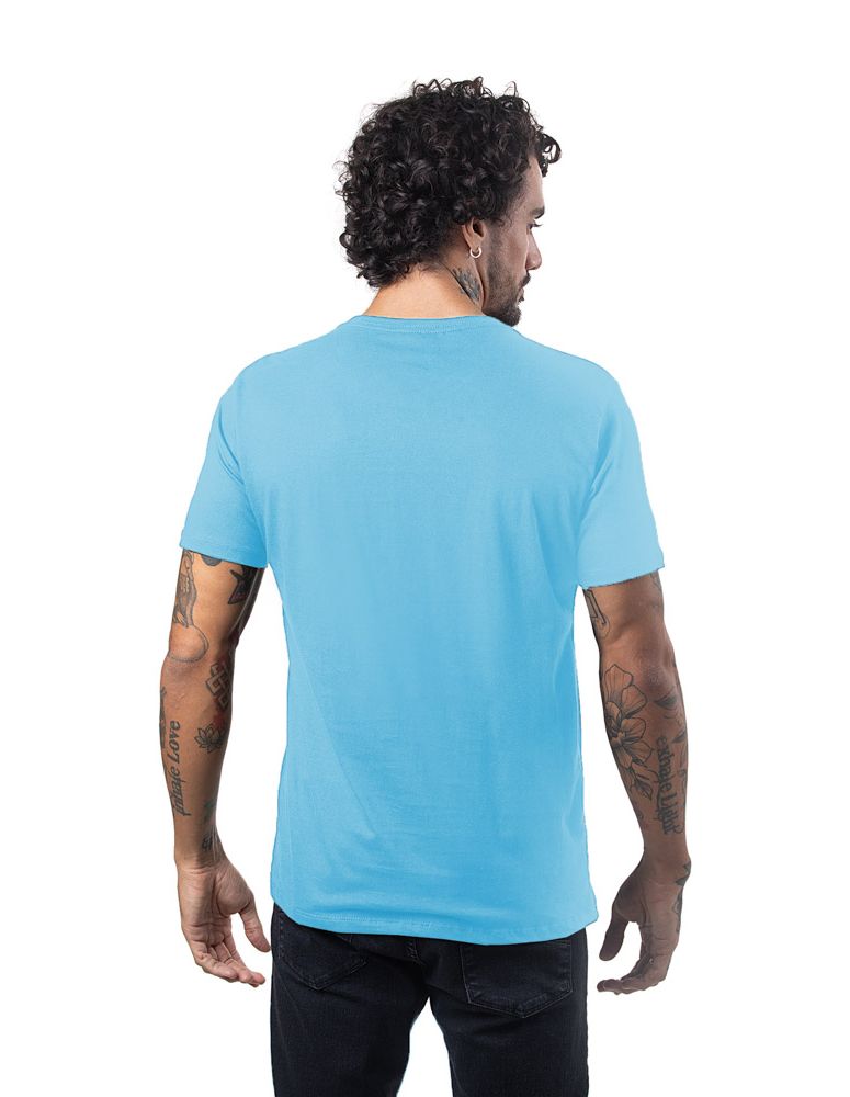 Camiseta Silk Slim Fit Colorway Type Azul Hawaii