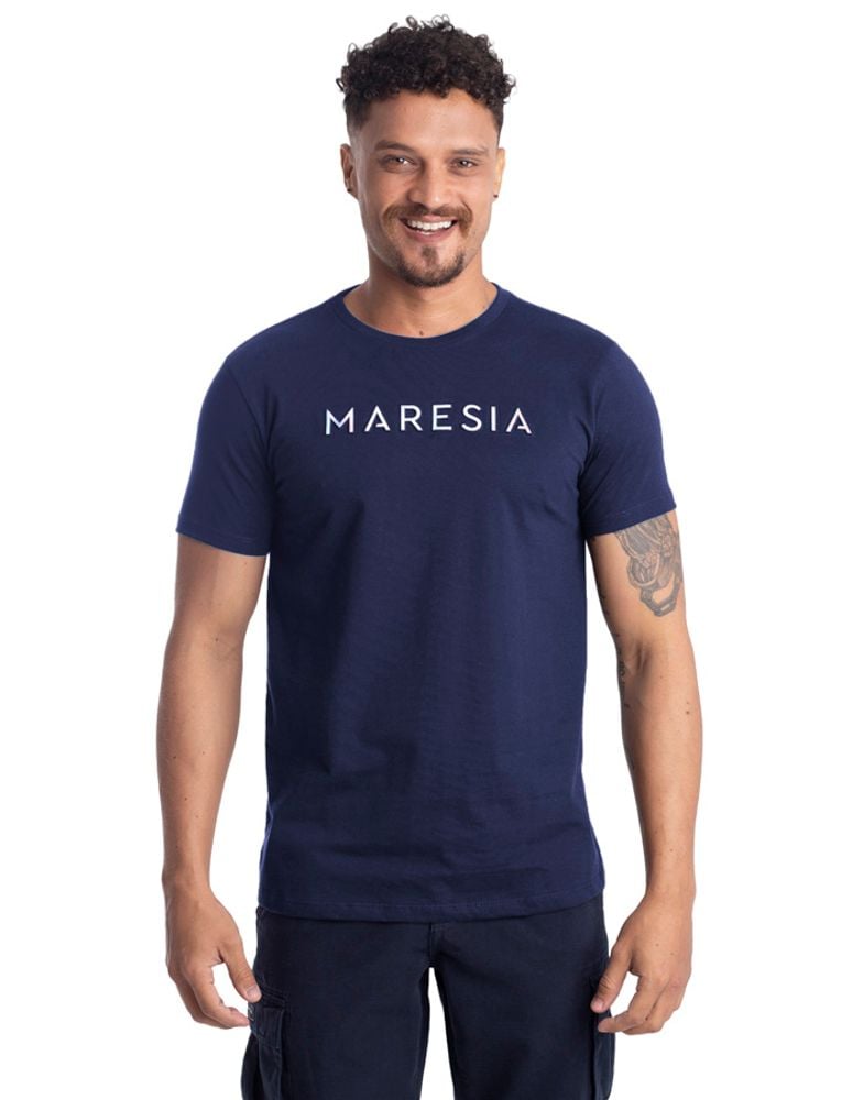 Camiseta Especial Emboss Refletivo Azul Navy