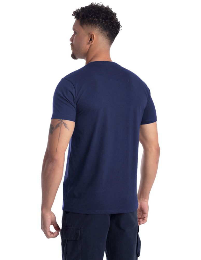 Camiseta Especial Emboss Refletivo Azul Navy