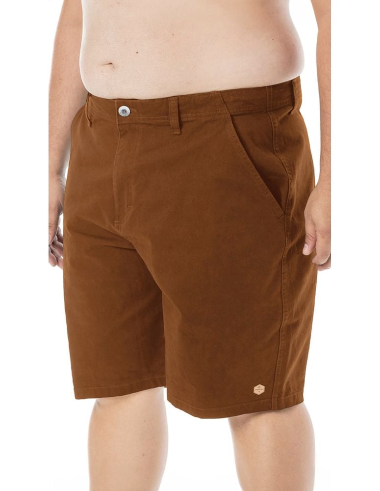 Walkshort Bay Ii Plus Size Camelo