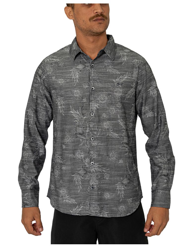 Camisa Manga Longa Jacquard