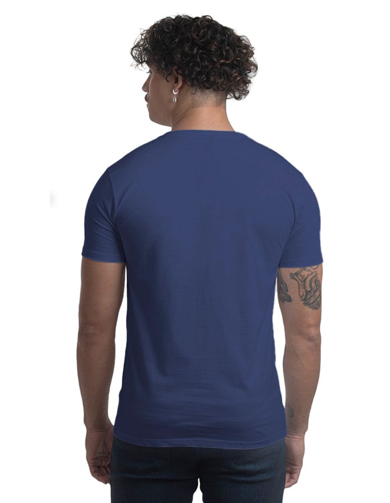 Camiseta Silk Slim Fit Colorway Type Azul Navy