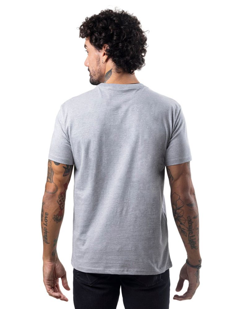 Camiseta Silk Slim Fit Colorway Type Mescla Cinza