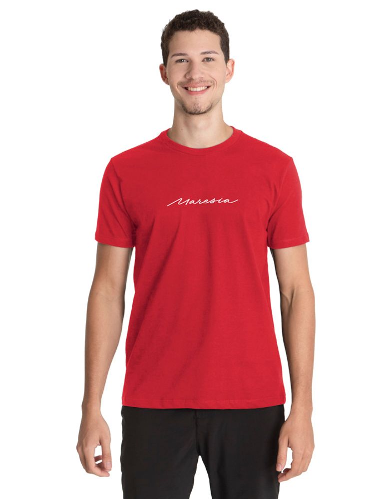 Camiseta Silk Slim Fit Big Signature Vermelho