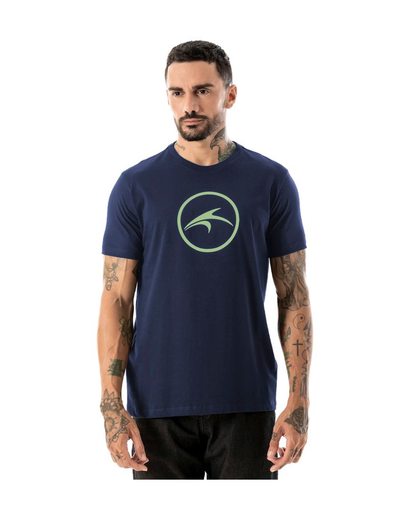 Camiseta Silk Slim Colorway Azul Navy