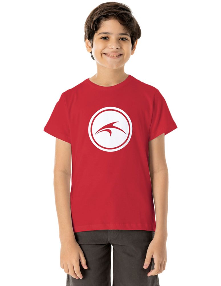 Camiseta Silk Juvenil Colorway Bold Vermelho