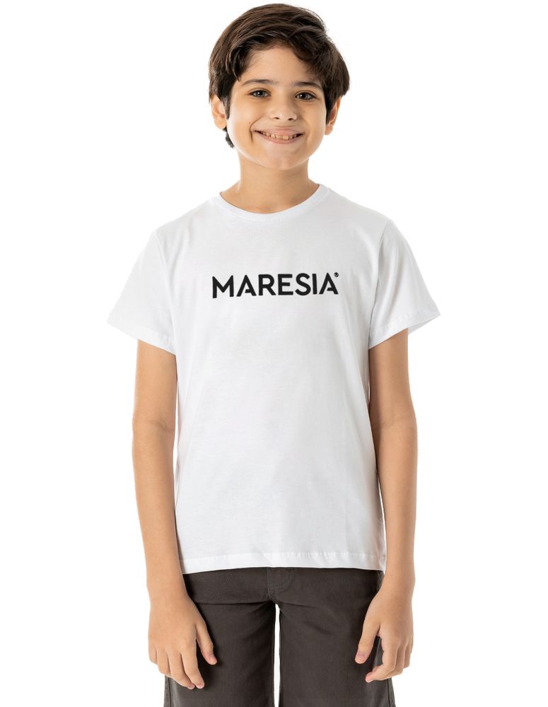 Camiseta Silk Juvenil Colorway Type Branco 