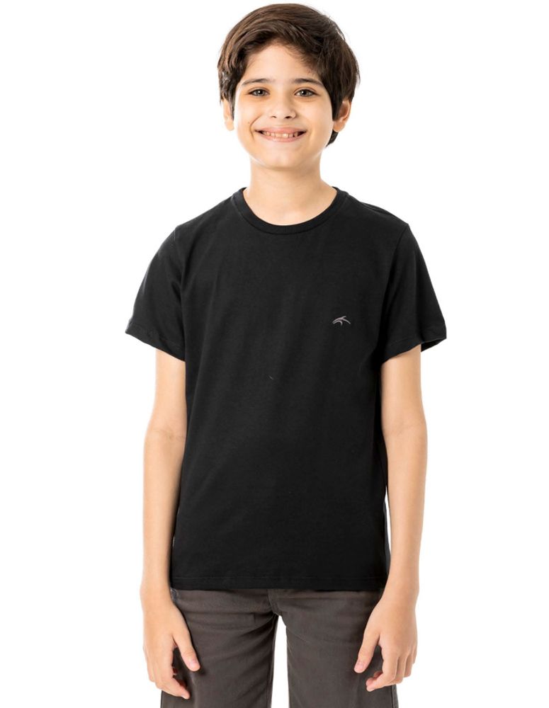 Camiseta Especial Juvenil Basic One Preto