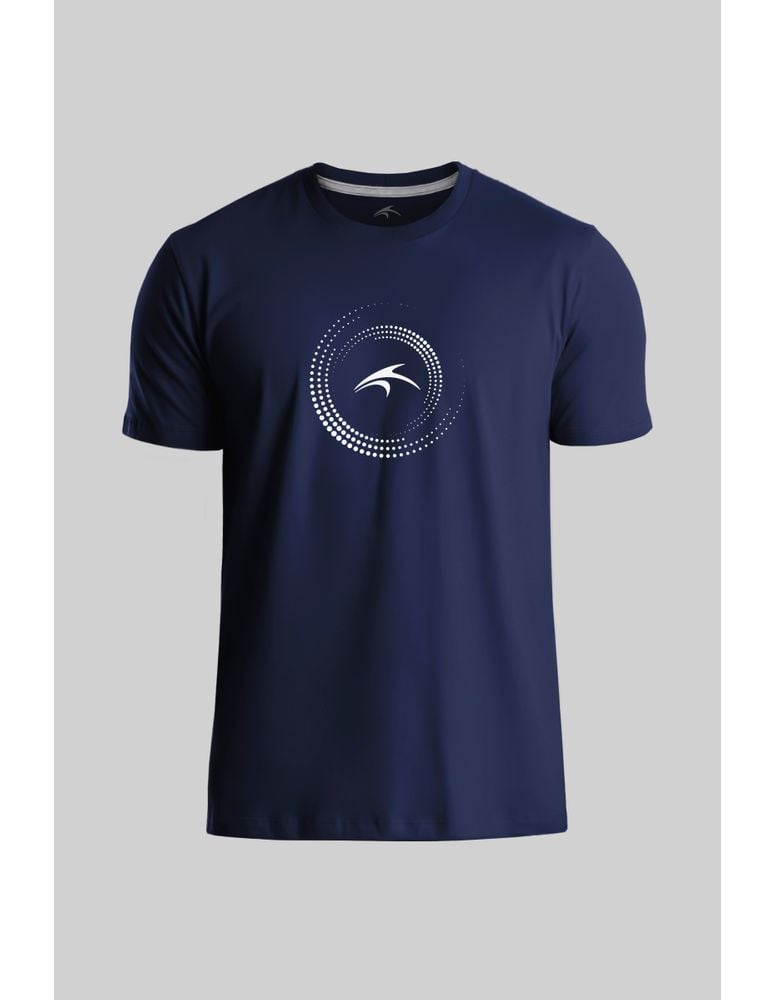 Camiseta Silk Slim Fit Halo Azul Navy