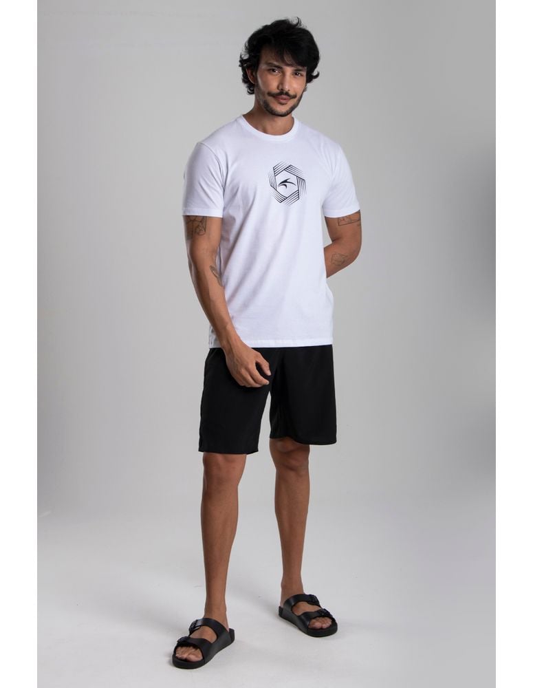 Camiseta Silk Slim Fit Fiber Branco