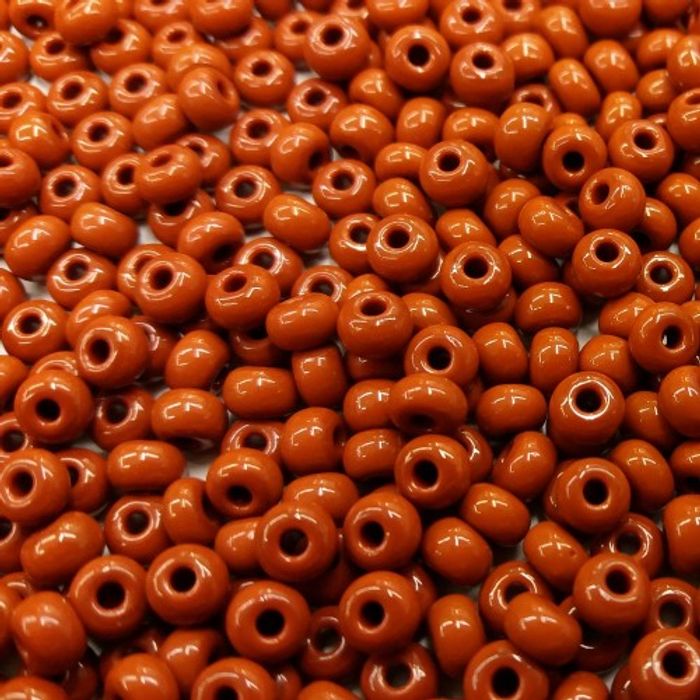 Miçanga Preciosa Ornela Fosca Marrom 13600 - 12/0(1,9mm) 500g