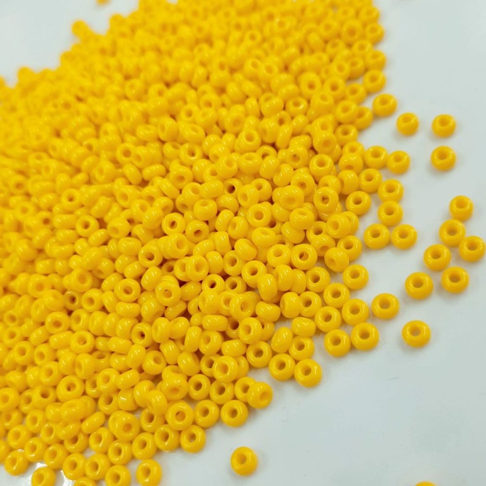 Miçanga Indiana Fosca Amarelo 83130 - 9/0(2,6mm) 500 gramas
