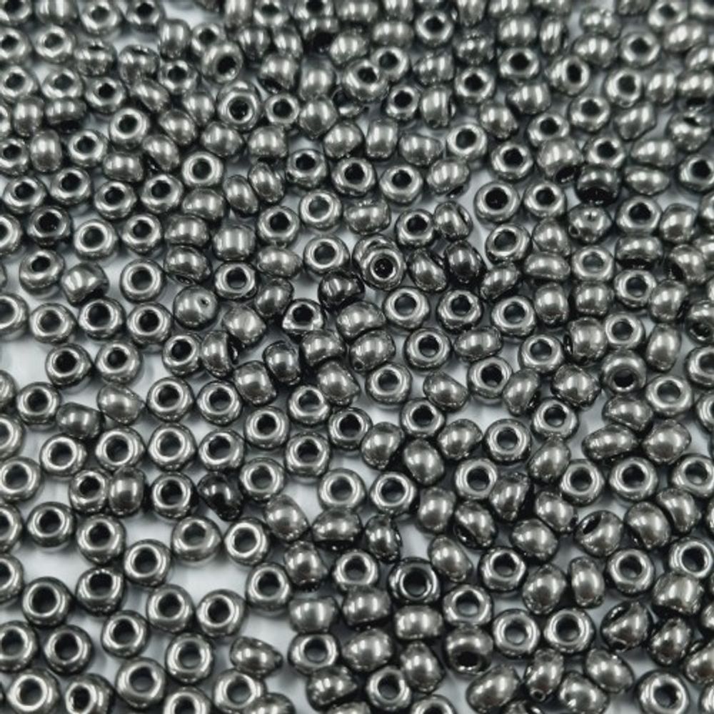 Miçanga Indiana Fosca Het Hematite 162 - 6/0(4,1mm) 500g