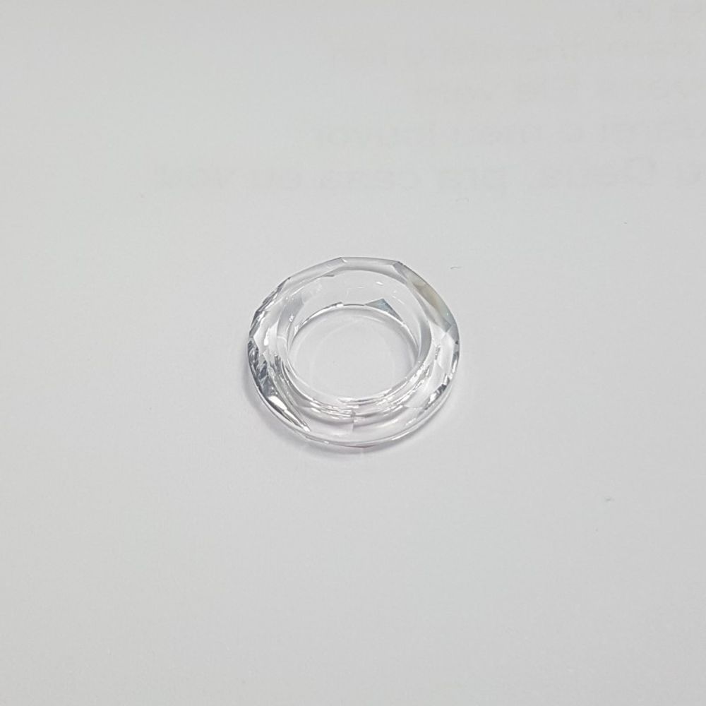 Argola De Vidro Cristal - 14mm com 6 Peças