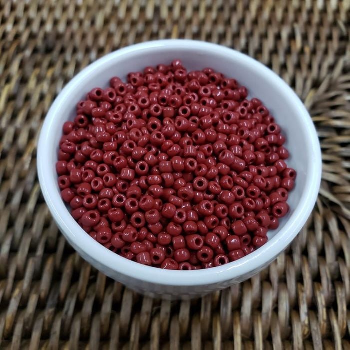 Miçanga Chinesa Fosca Marrom 46 - 8/0(2,9mm) 500g