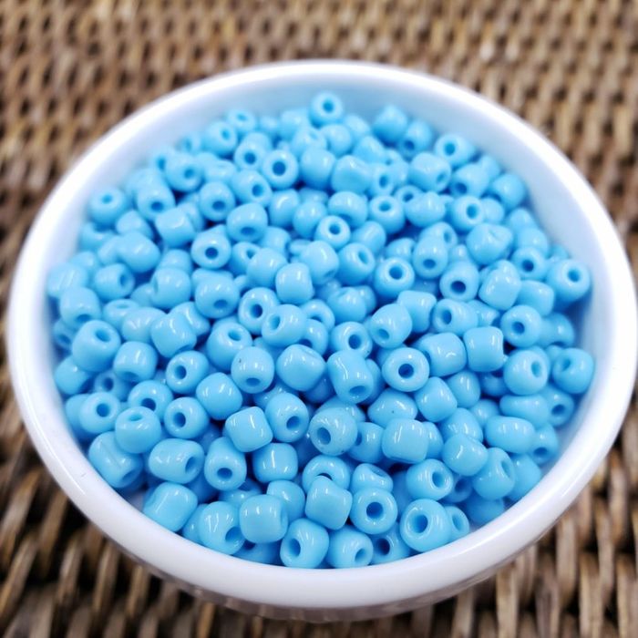 Miçanga Chinesa Fosca Turquesa 43 - 8/0(2,9mm) 500g