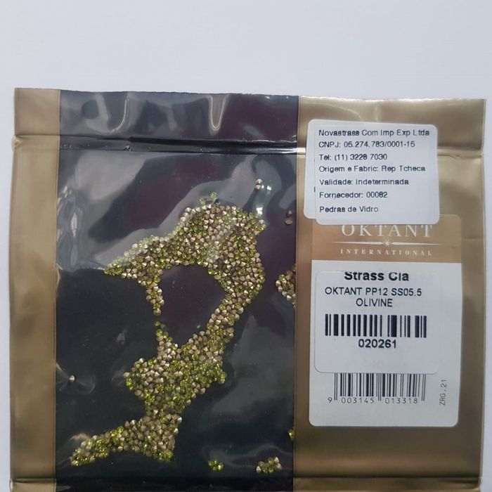 Strass Oktant Premium Olivine - SS5,5/PP12(1,80-1,90mm) 1.440 Peças