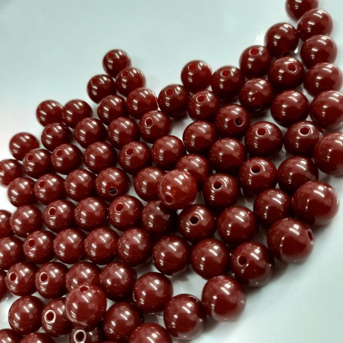 Bolinha Leitosa Bordo - 8mm 25g