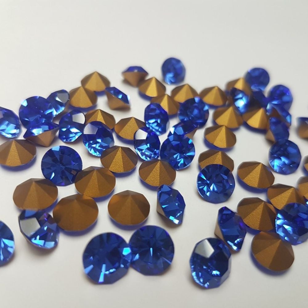 Strass Diamond Safira - SS6,5/PP14(2,00-2,10mm) 1.440 Peças