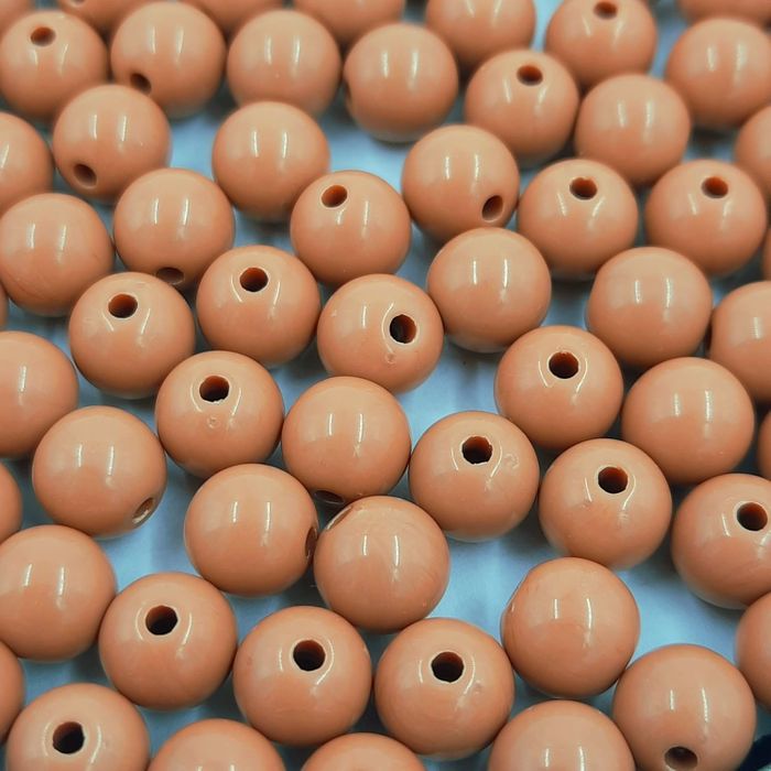 Bolinha Leitosa Marrom - 8mm 25g