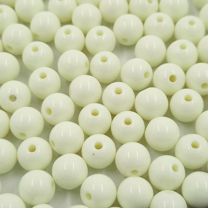 Bolinha Leitosa Amarelo Claro - 8mm 25g