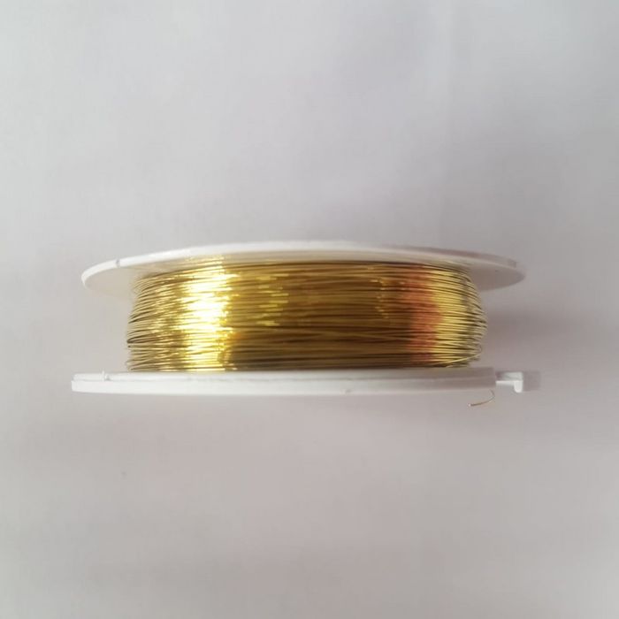 Fio Cabelo De Anjo Dourado - 0,20mm com 20 metros