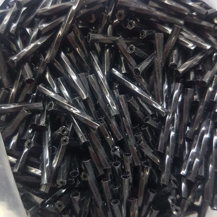 Canutilho Preciosa Ornela Torcido Preto 23980 - 20mm 20g Aprox. 95 Peças