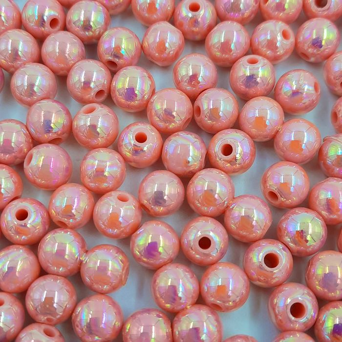 Bolinha Leitosa  Irisada Rosa 034 - 8mm 25g