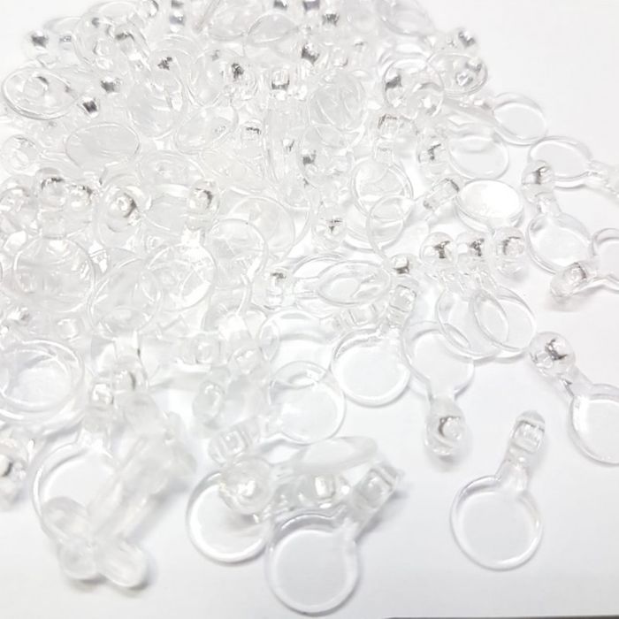 Adaptador Acrílico Transparente - 8x17mm 25 Peças