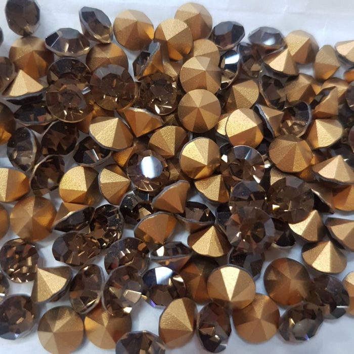 Strass Preciosa Smoked Topázio - SS27(5,78-5,96mm) 288 Peças