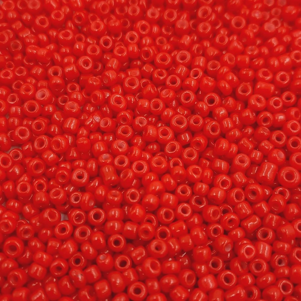 Miçanga Chinesa Fosca Vermelho 845 - 9/0(2,6mm) 25 gramas