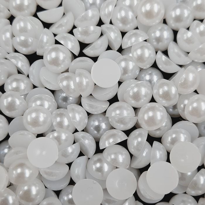 Meia Pérola ABS Branca - 5mm 25g