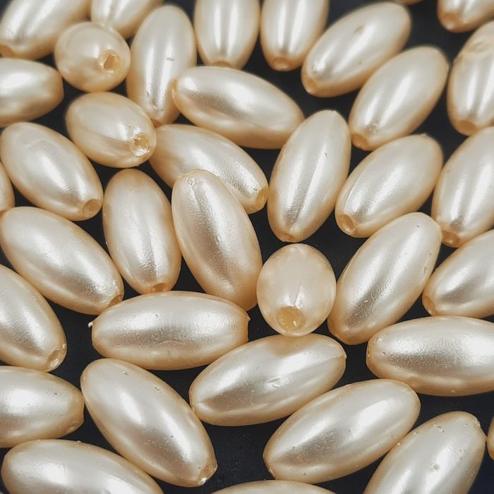 Pérola Arroz ABS Champagne - 8x20mm 25g