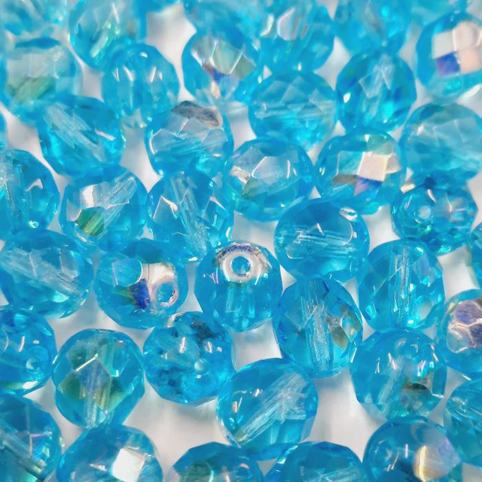 Cristal Facetado Aquamarine Aurora Boreal 6001 - 3mm 1.200 Peças