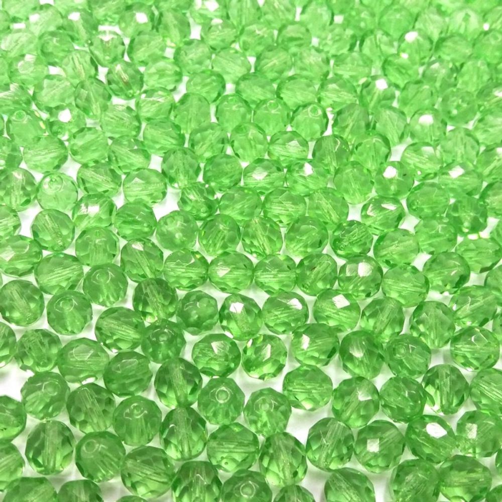 Cristal Facetado Verde 5011 - 5mm com 120 Peças