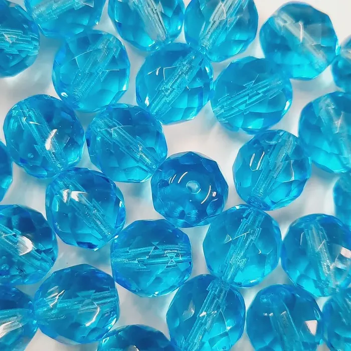 Fio Cristal Facetado Aquamarine 6001 - 3mm 1 Fio Aprox. 120Peças