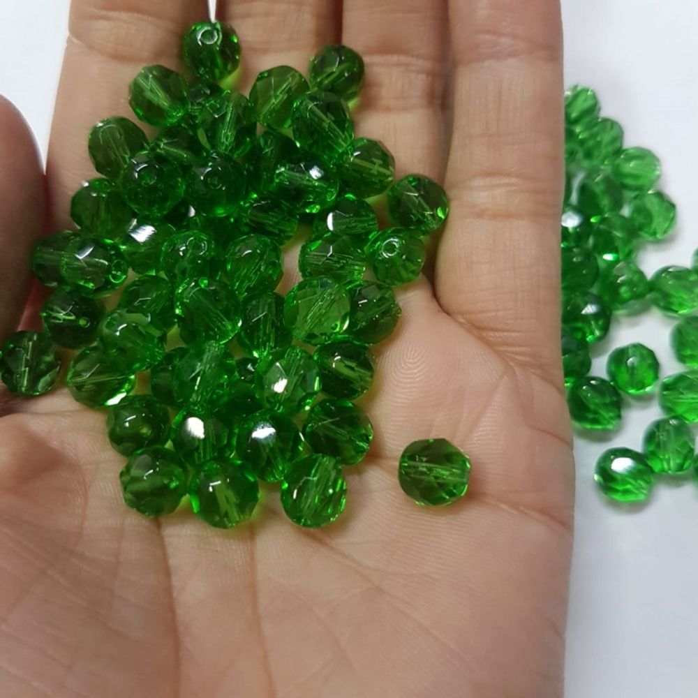 Cristal Facetado Verde 5012 - 4mm com 150 Peças