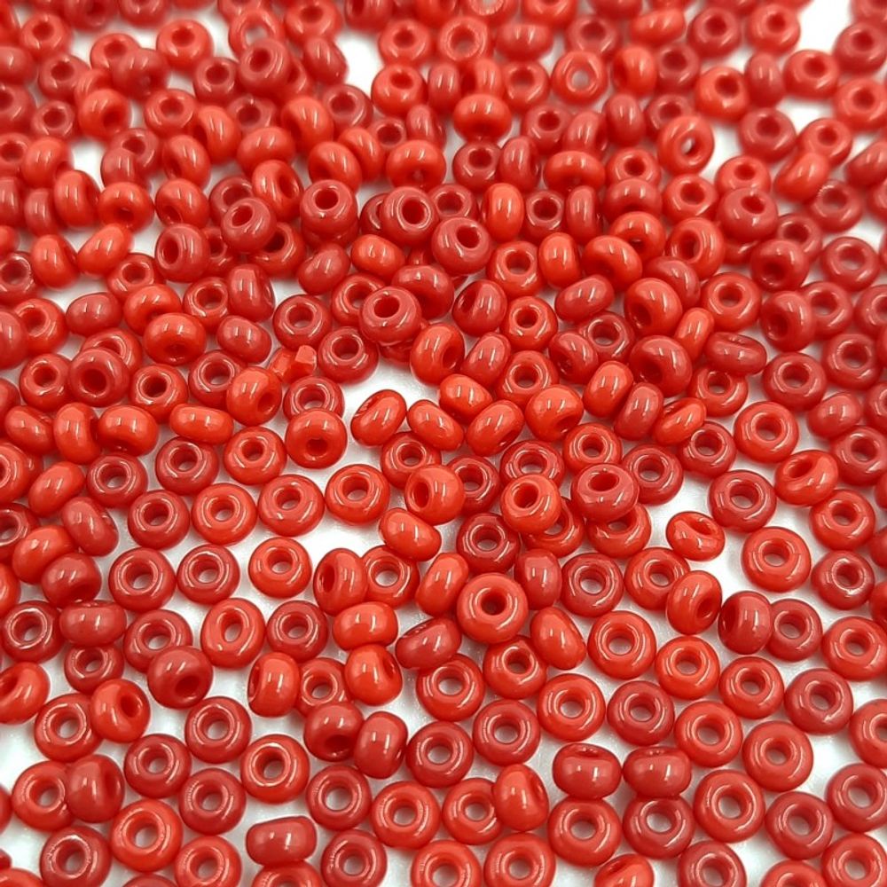 Miçanga Chinesa Fosca Vermelho 45B - 8/0(2,6mm) 25g