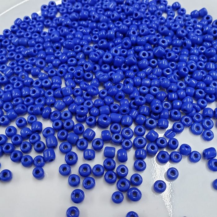 Miçanga Chinesa Fosca Azulão 48 - 8/0(2,9mm) 25g Aprox. 900 Peças