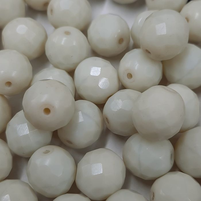 Cristal Facetado Off White11000 - 12mm 300 Peças