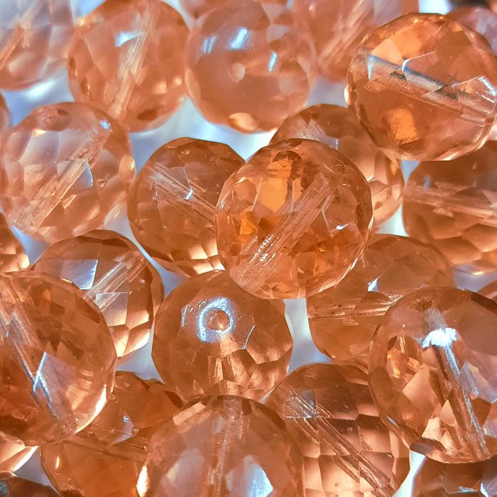 Cristal Facetado Rosa 7012  - 14mm 300 Peças