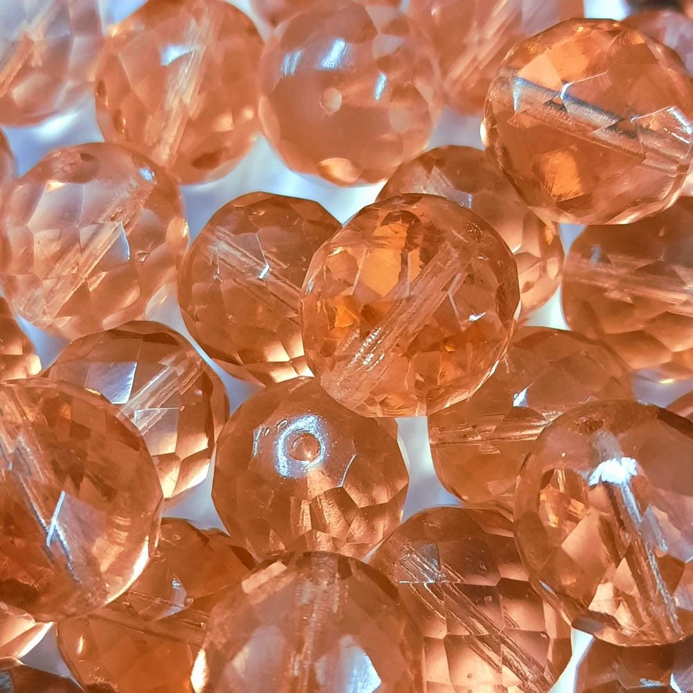 Cristal Facetado Rosa 7012  - 14mm 150 Peças