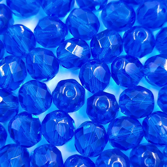 Fio Cristal 4mm Facetado Azul 3005 - 1 Fio Aprox. 120Peças