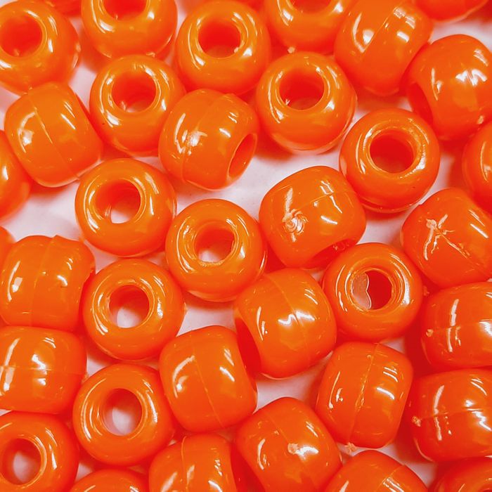 Miçanga Tererê Fosforescente Laranja 202 - 10mm 25g Aprox. 56 peças