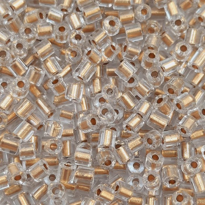 Vidrilho Preciosa Ornela Cristal Fio Ouro 66106 - 9/0 25g